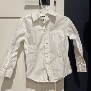 Janie and Jack Crisp White Button Down Shirt
